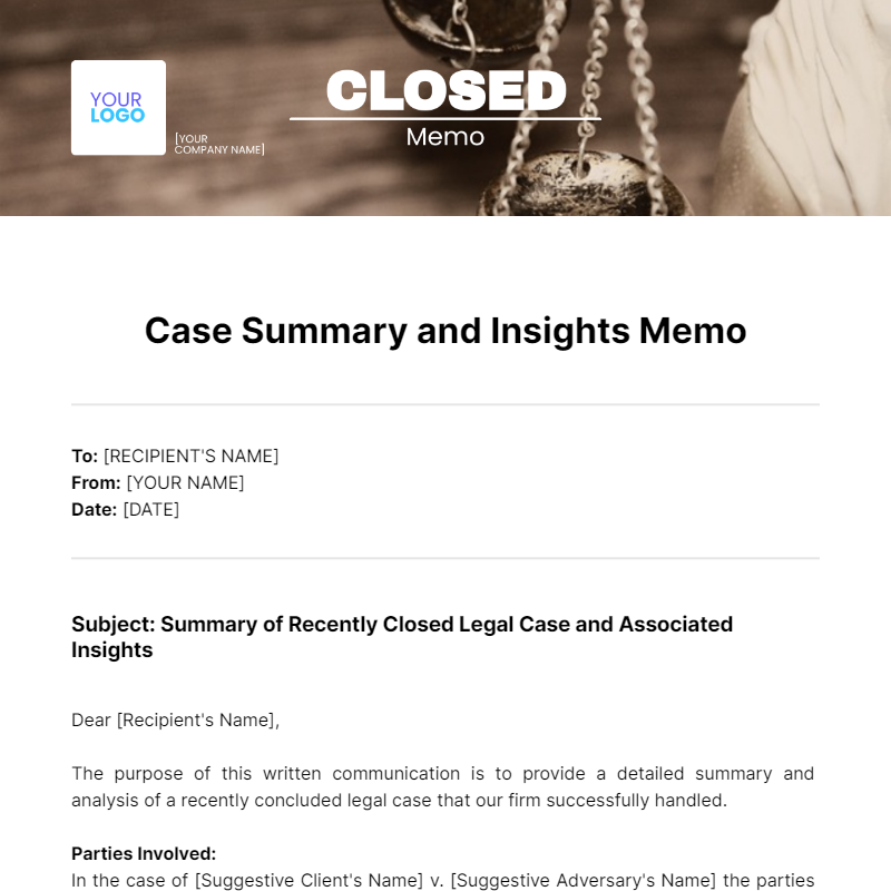 Closed Memo Template Edit Online Download Example Template