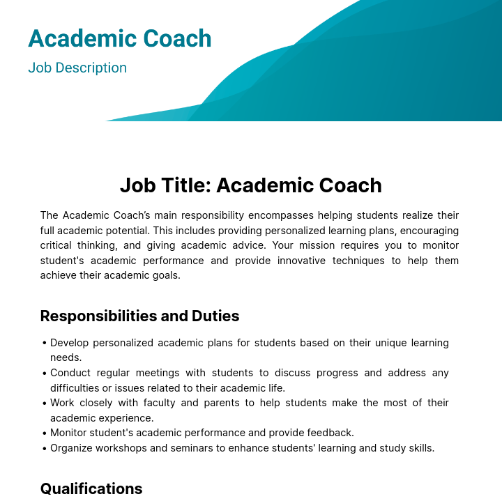 Understanding the Academic Coach Job Description: Roles, Skills, and Insights