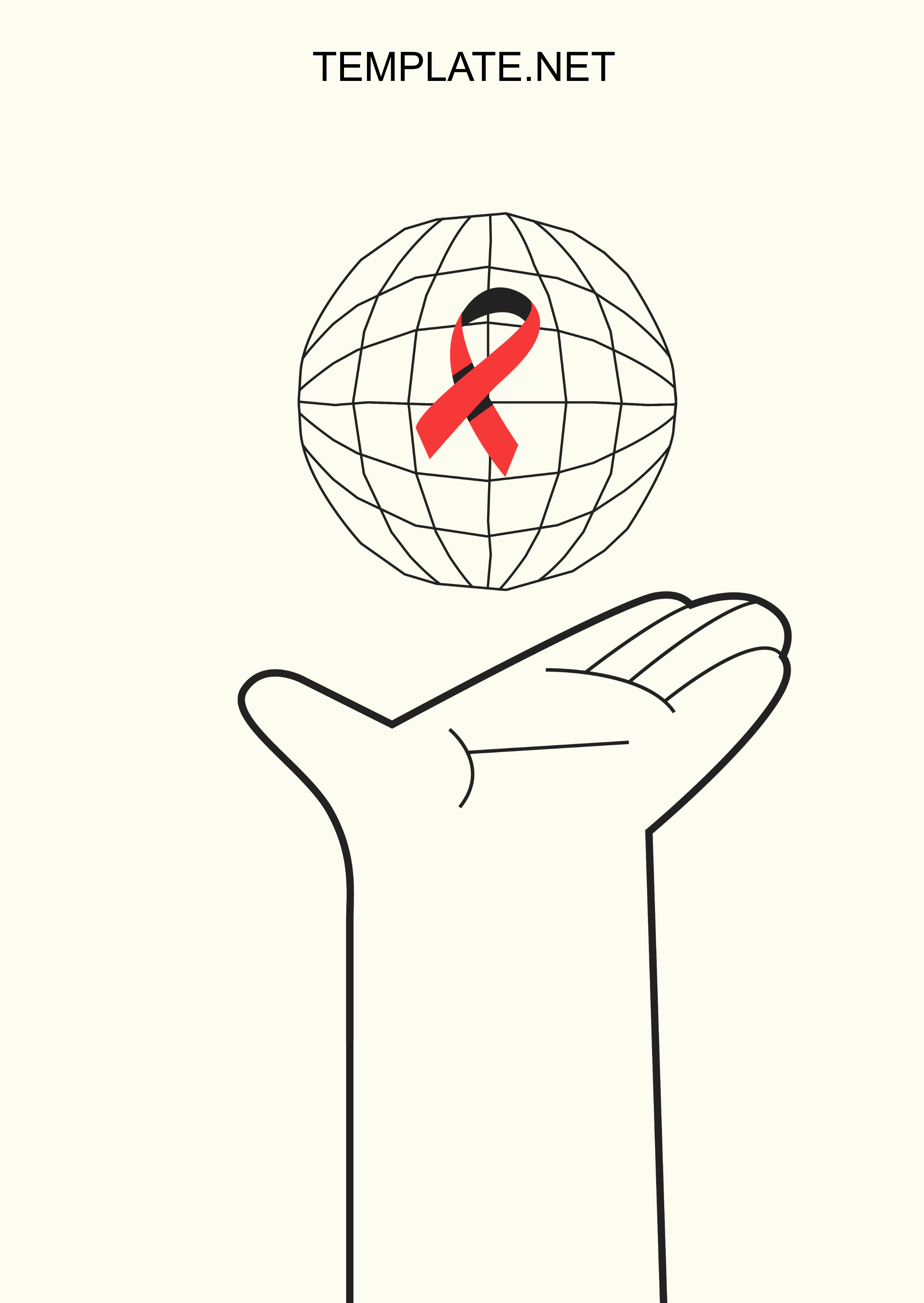 Stop Aids continuous one line drawing. A hand's people showing to stop HIV  Aids with red ribbon isolated on white background. World Aids Day. Concept  of aids awareness with hand gesture 2099139 Vector Art at Vecteezy