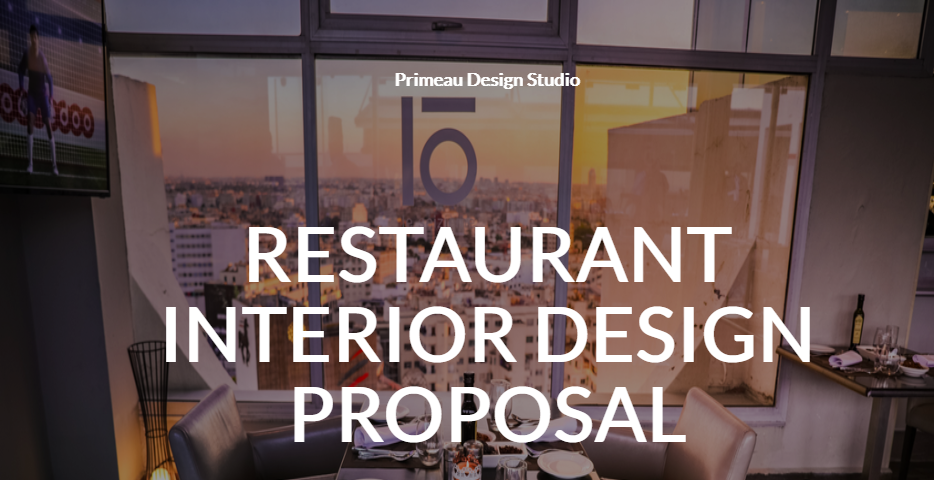 Restaurant Interior Design Proposal Template | Template.net
